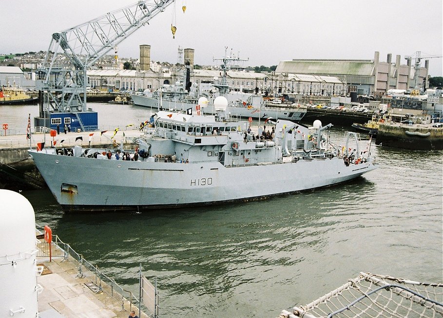 Survey ship H.M.S. Roebuck at Plymouth Navy Days, Saturday September 5th 2009