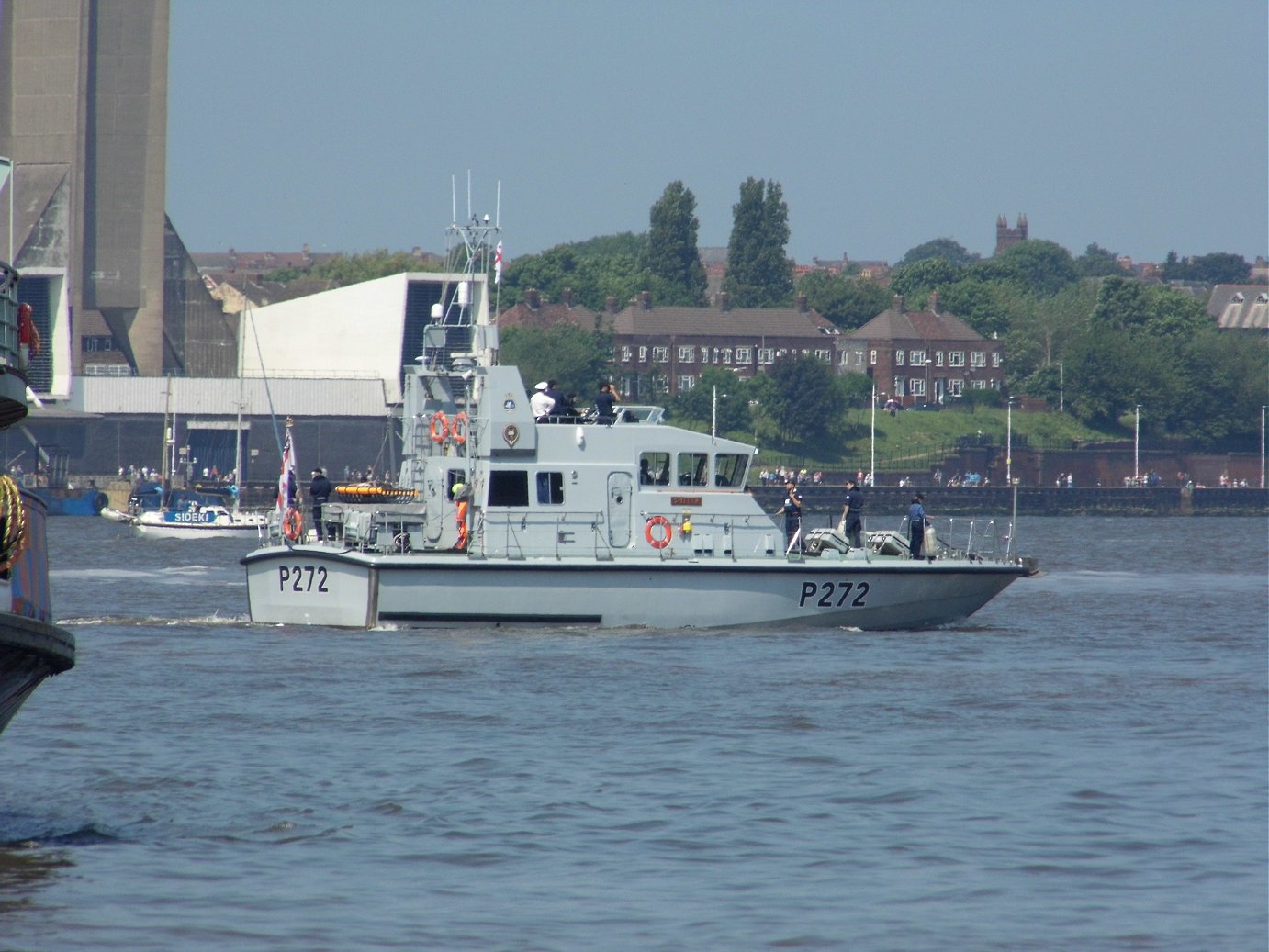 Explorer class coastal training patrol craft H.M.S. Smiter at Liverpool, May 28th 2018