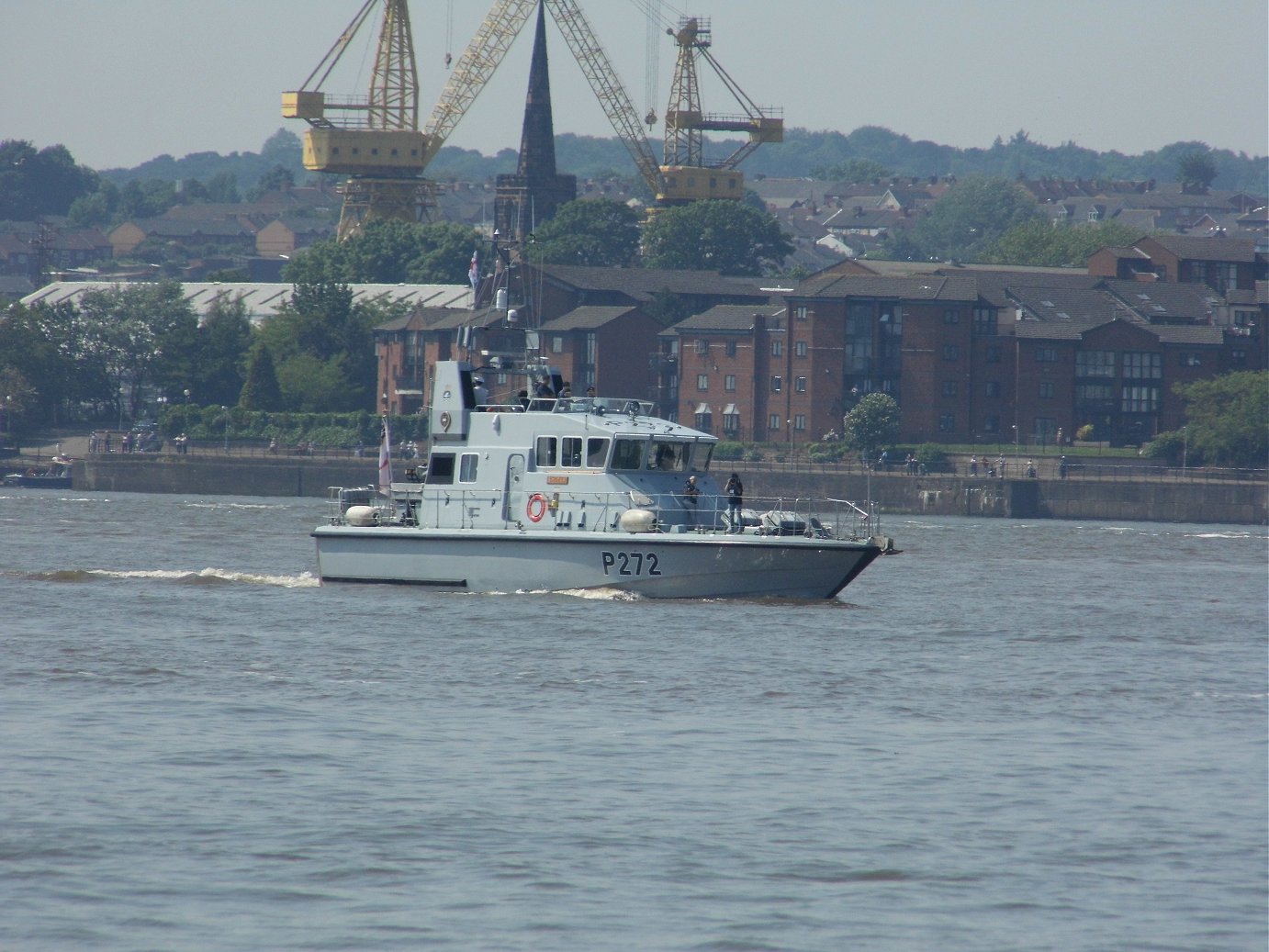 Explorer class coastal training patrol craft H.M.S. Smiter at Liverpool, May 28th 2018