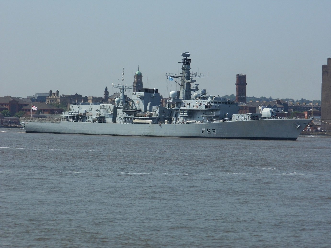 Type 23 frigate H.M.S. Somerset at Liverpool, May 28th 2018