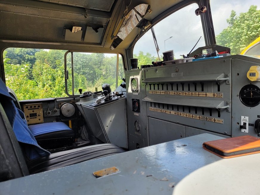 Cab of 60008 Dwight D. Eisenhower, Sat 28/12/2013. 