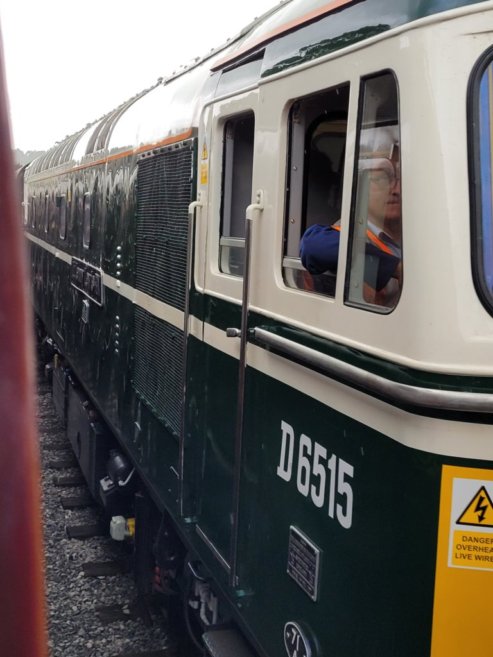 Nameplate of SR Battle of Britain 34109, Sat 28/12/2013. 