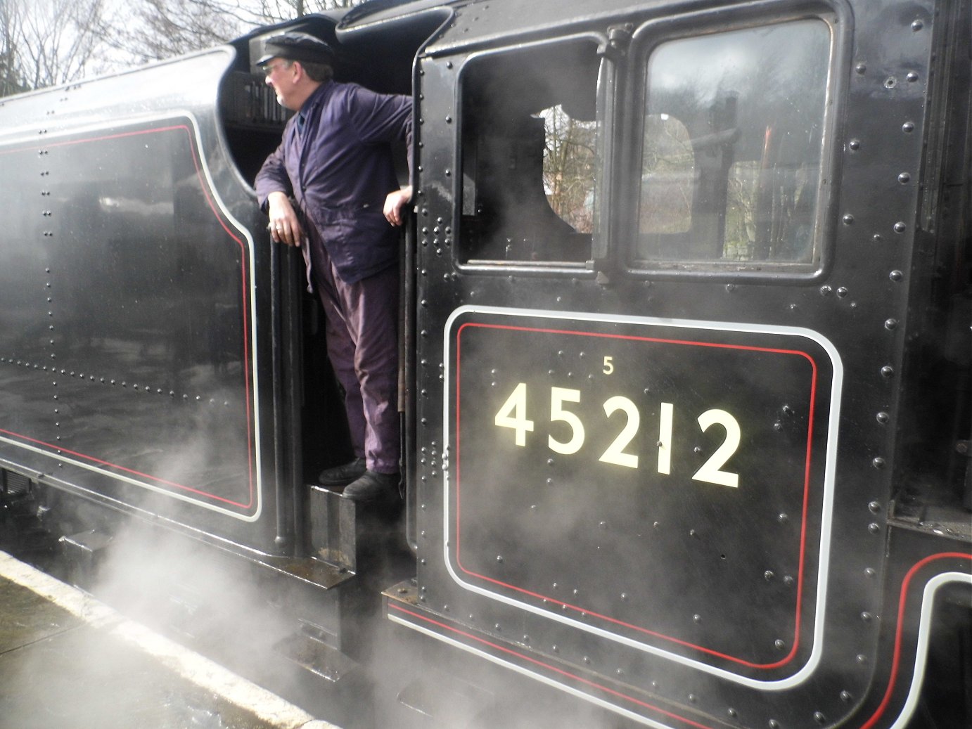 Smokebox number of 60008 Dwight D. Eisenhower, Sat 28/12/2013. 