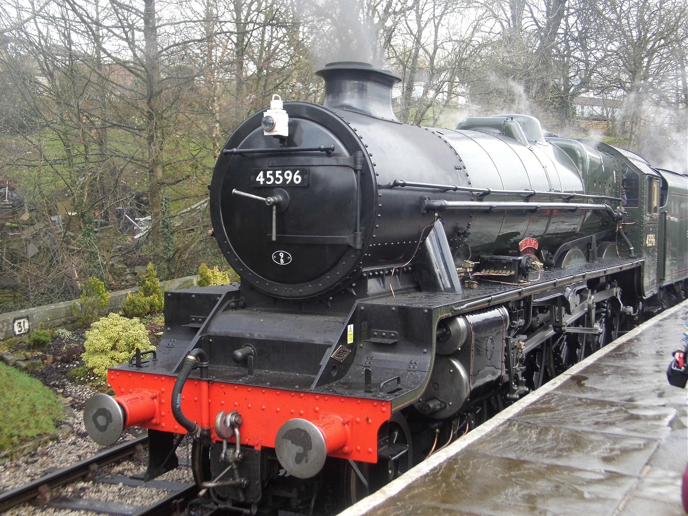 Nameplate of SR Battle of Britain 34109, Sat 28/12/2013. 