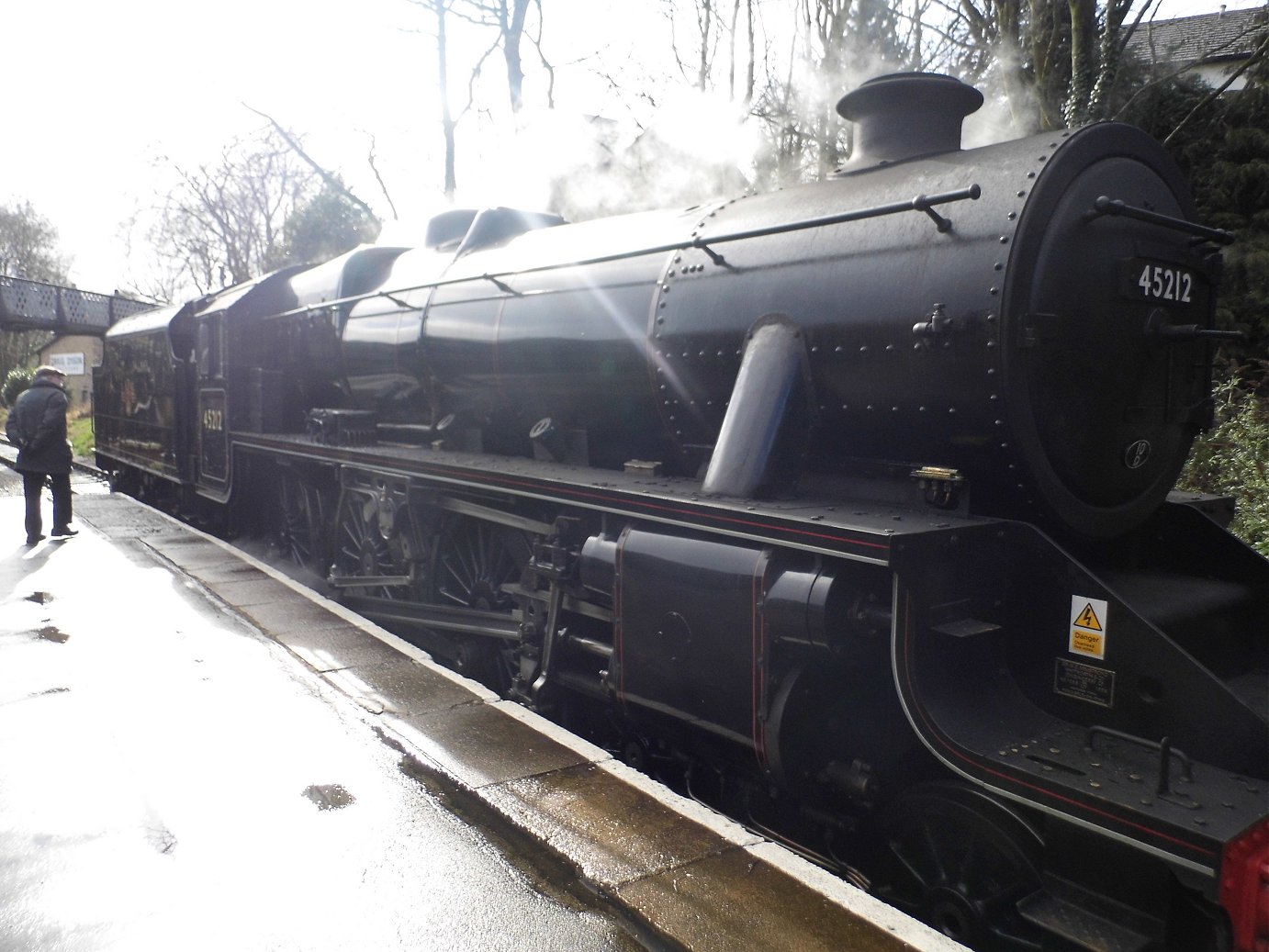 Cab of 60008 Dwight D. Eisenhower, Sat 28/12/2013. 