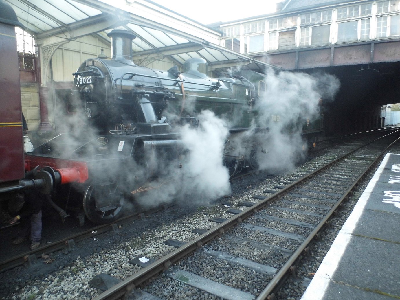 Cab of 60008 Dwight D. Eisenhower, Sat 28/12/2013. 