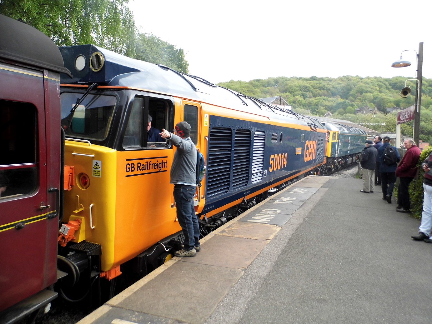 Cab of 60008 Dwight D. Eisenhower, Sat 28/12/2013. 