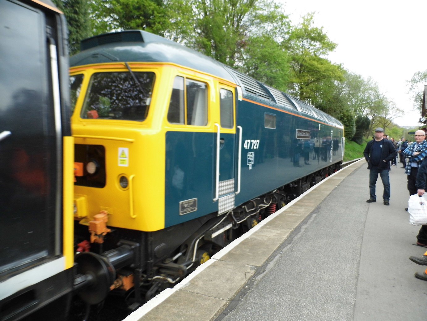 Nameplate of SR Battle of Britain 34109, Sat 28/12/2013. 