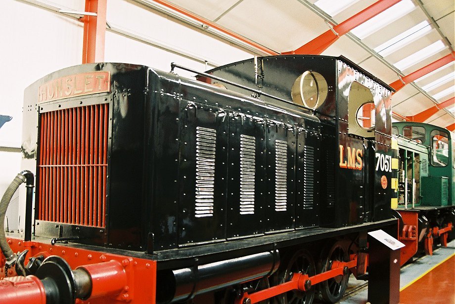 LMS prototype shunter 7051 at Middleton Railway Centre, Leeds Wed 20/4/11. 