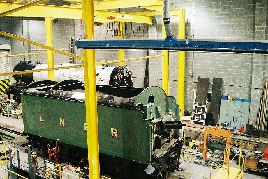 A1 Tornado and the tender from A3 Flying Scotsman at NRM, York Wed 20/4/11. 