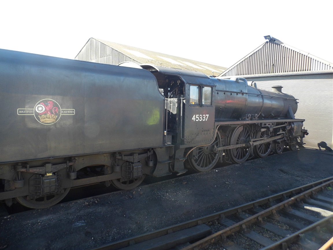 Cab of 60008 Dwight D. Eisenhower, Sat 28/12/2013. 