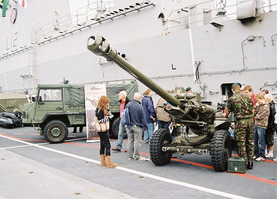 Commando carrier H.M.S. Ocean at Plymouth Navy Days, Saturday September 5th 2009