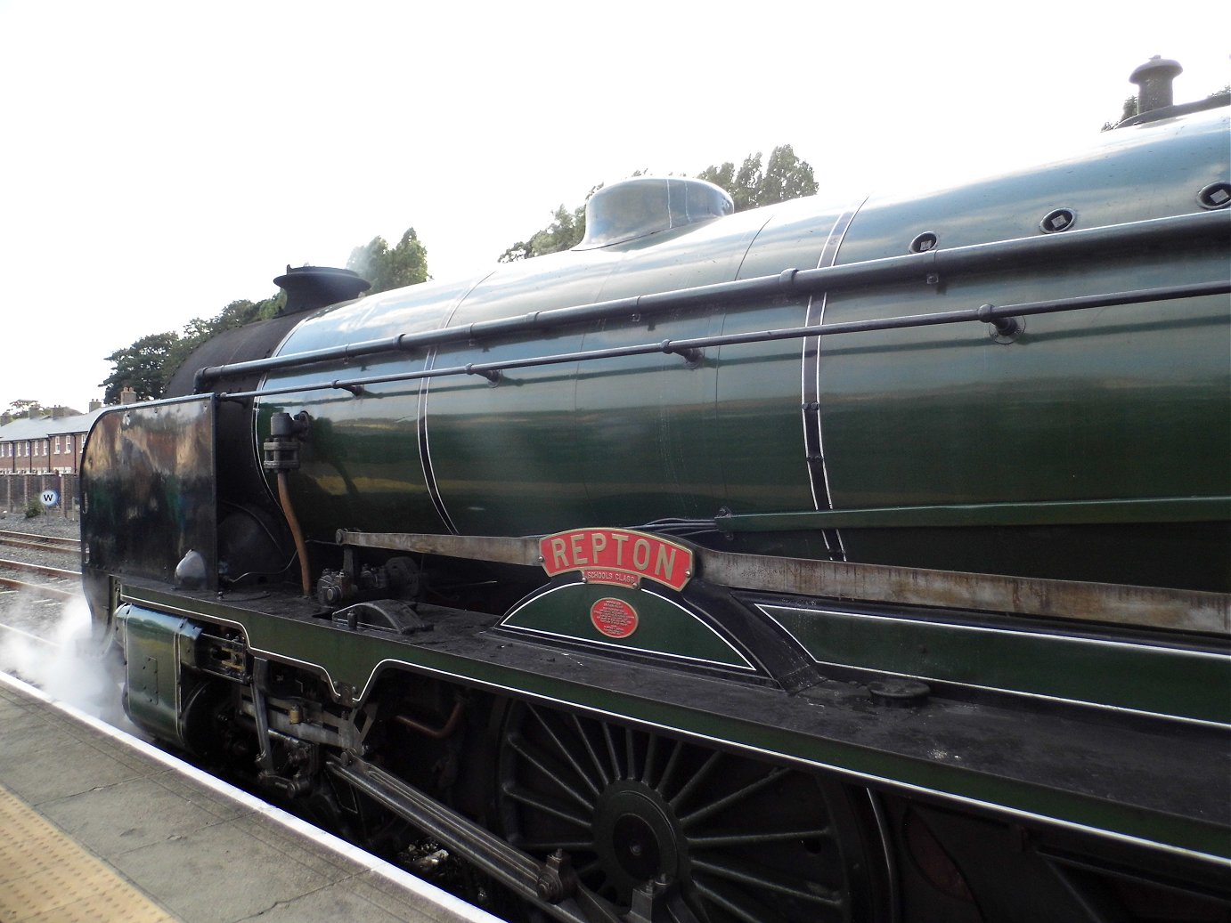 Nameplate of SR Battle of Britain 34109, Sat 28/12/2013. 