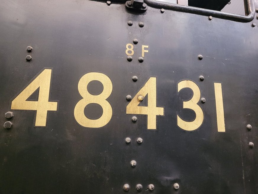 Nameplates for A4 60011 Empire of India and A2 60500 Edward Thompson, Sat 28/12/2013. 