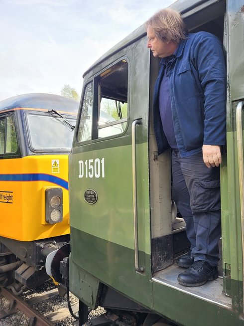 Cab of 60008 Dwight D. Eisenhower, Sat 28/12/2013. 