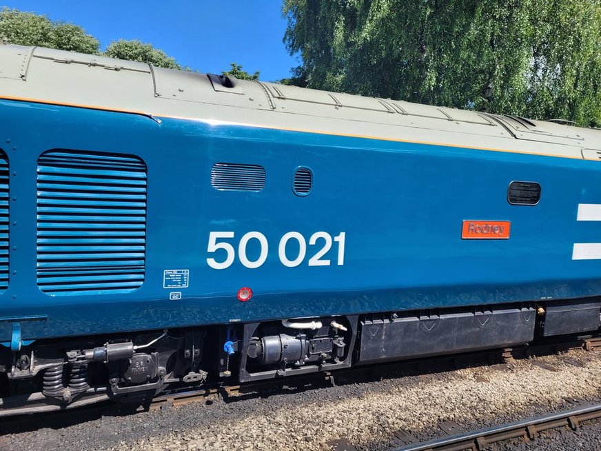 Nameplates for A4 60011 Empire of India and A2 60500 Edward Thompson, Sat 28/12/2013. 