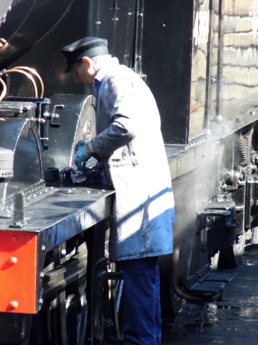 Cab of 60008 Dwight D. Eisenhower, Sat 28/12/2013. 