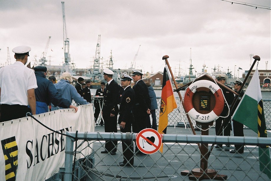 F219 Sachsen, F124 Sachsen class, Trafalgar 200, Portsmouth 2005. 