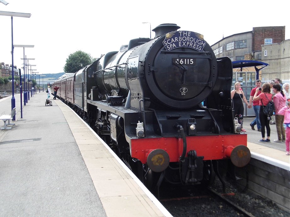 46115 Scots Guardsman on the Scarborough Spa Express, Wed 31/7/2013. 