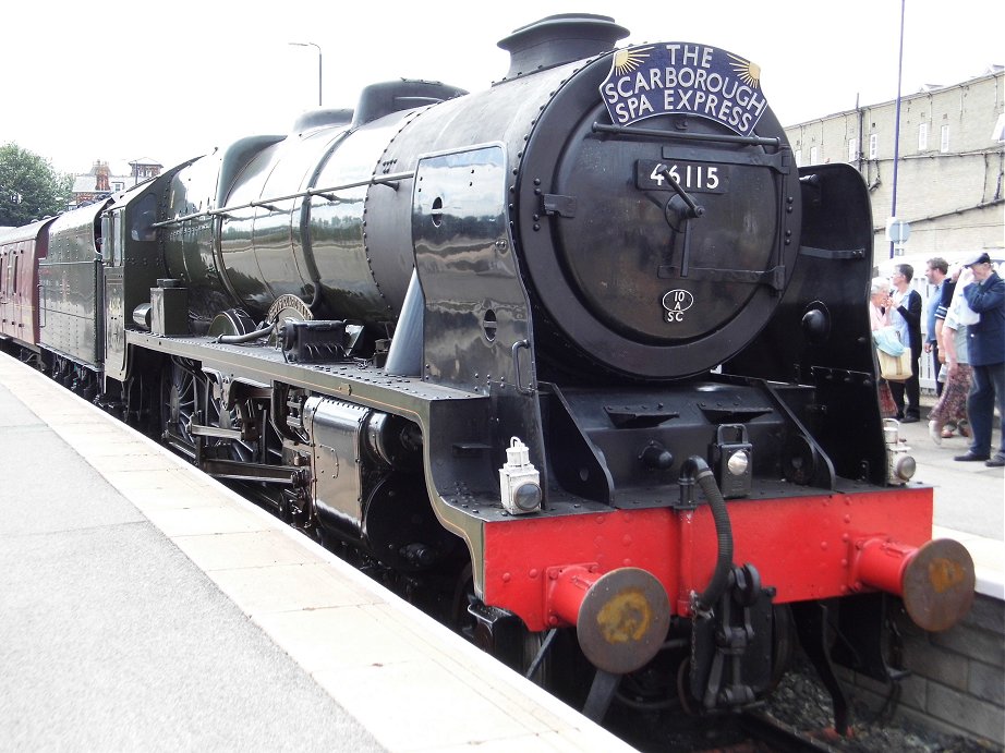 46115 Scots Guardsman on the Scarborough Spa Express, Wed 31/7/2013. 