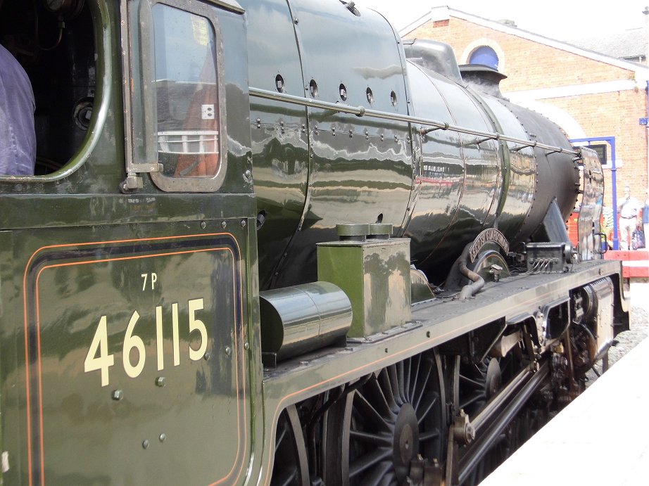 46115 Scots Guardsman on the Scarborough Spa Express, Wed 31/7/2013. 