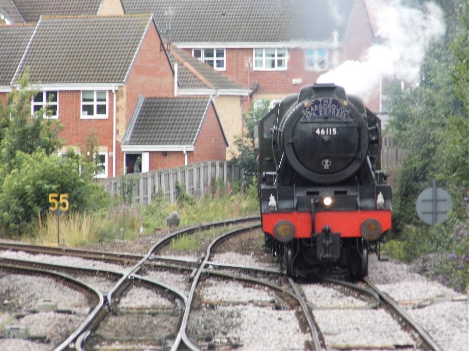 46115 Scots Guardsman on the Scarborough Spa Express, Wed 31/7/2013. 