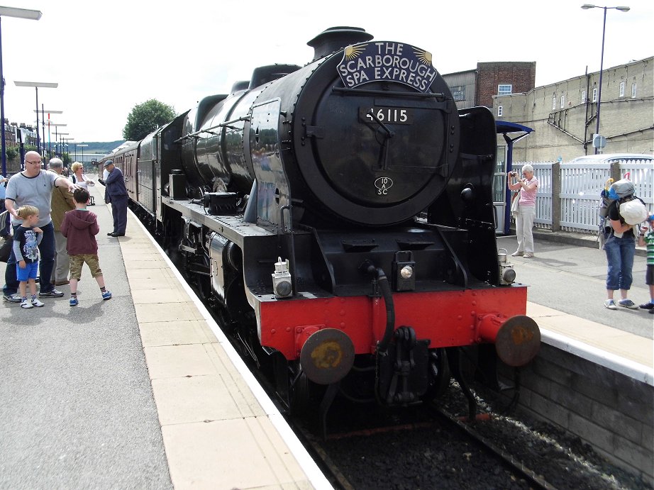 46115 Scots Guardsman on the Scarborough Spa Express, Wed 31/7/2013. 