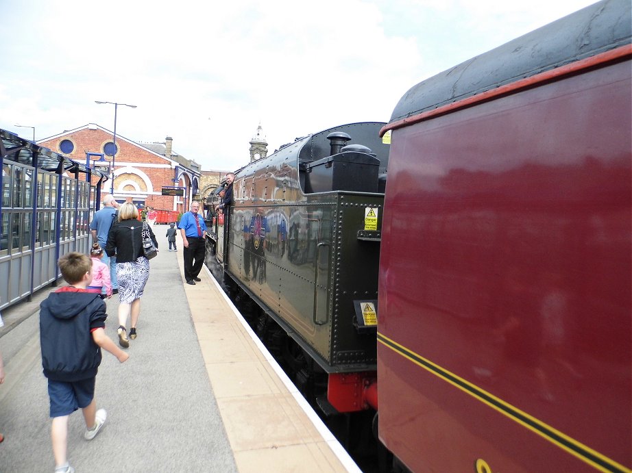 46115 Scots Guardsman on the Scarborough Spa Express, Wed 31/7/2013. 