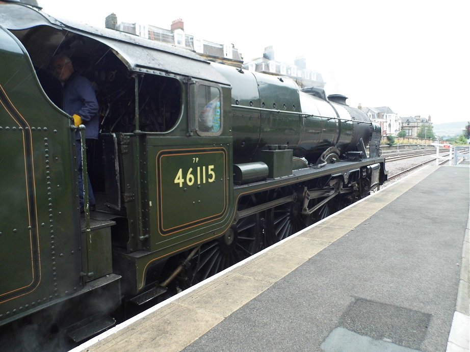 46115 Scots Guardsman on the Scarborough Spa Express, Wed 31/7/2013. 