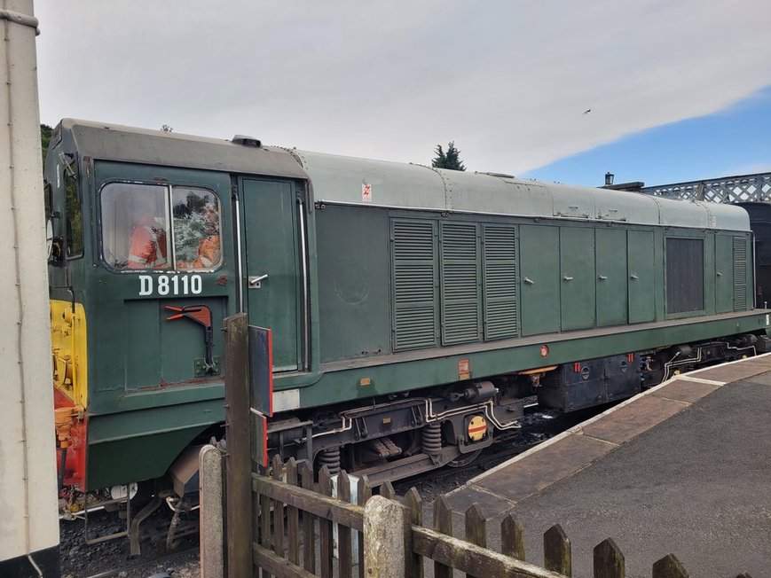 Cab of 60008 Dwight D. Eisenhower, Sat 28/12/2013. 