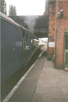 Sir Nigel Gresley at Loughborough Central