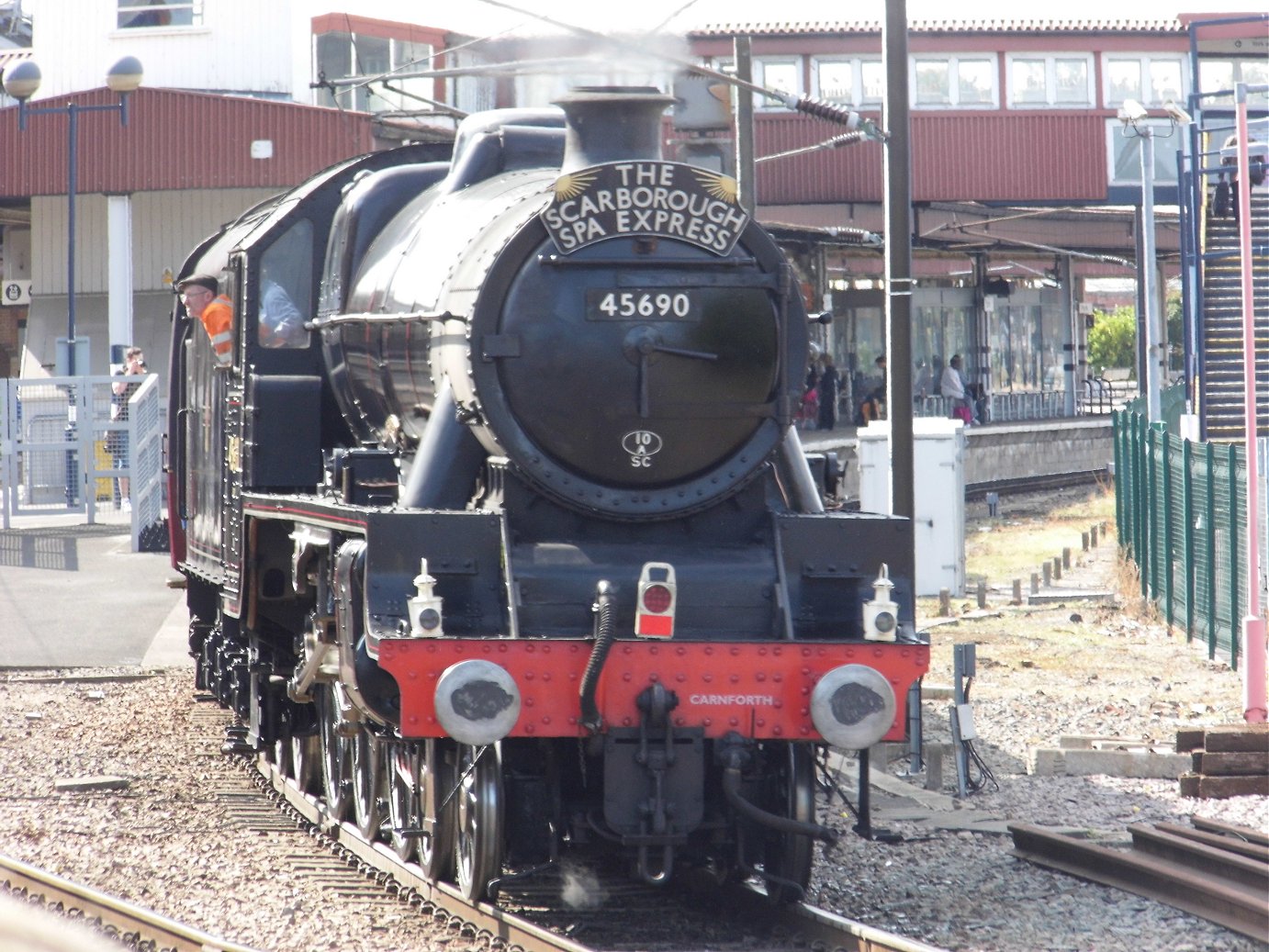 Cab of 60008 Dwight D. Eisenhower, Sat 28/12/2013. 