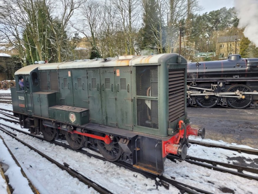 Nameplate of SR Battle of Britain 34109, Sat 28/12/2013. 