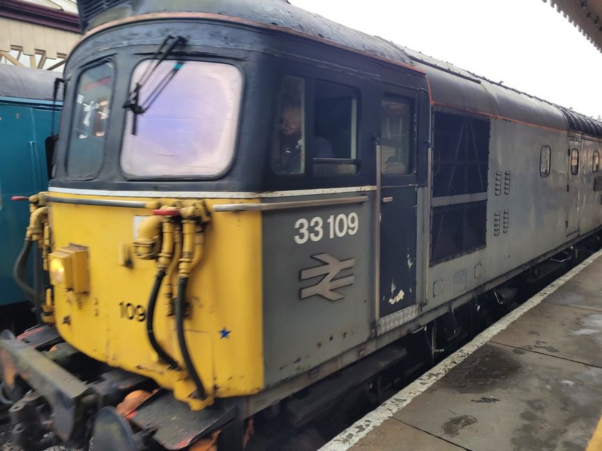 Papyrus nameplate for the record breaking A3 2750 which ttd 108 mph, Sat 28/12/2013. 