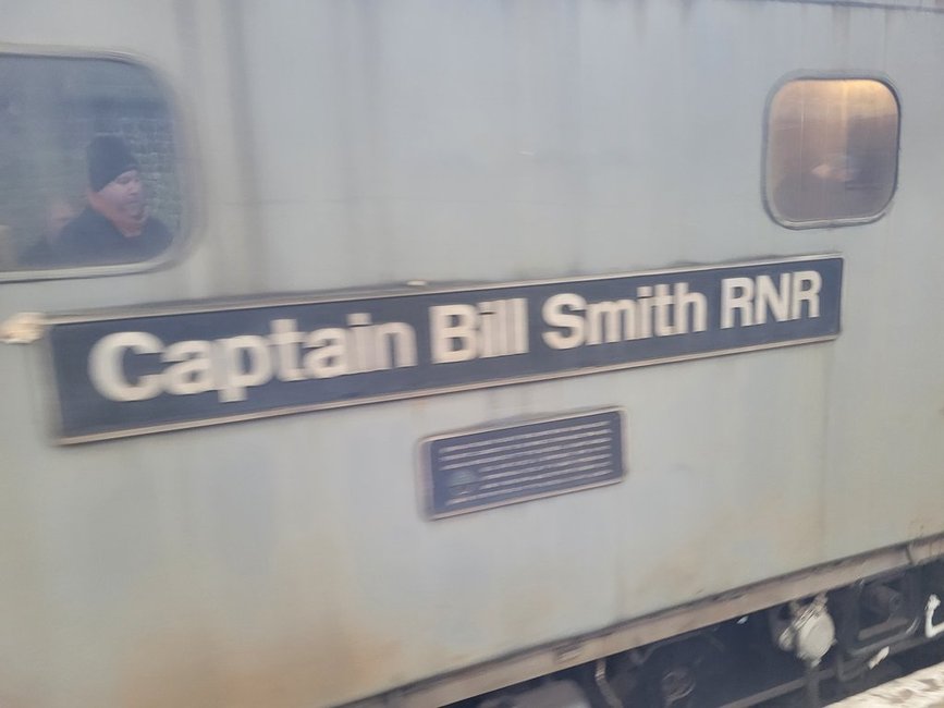 Nameplate of SR Batttt of Britain 34109, Sat 28/12/2013. 