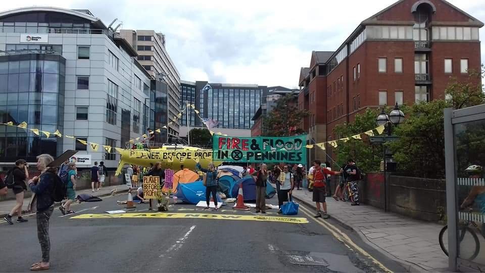 Extinction Rebellion Leeds 18th July 2019.