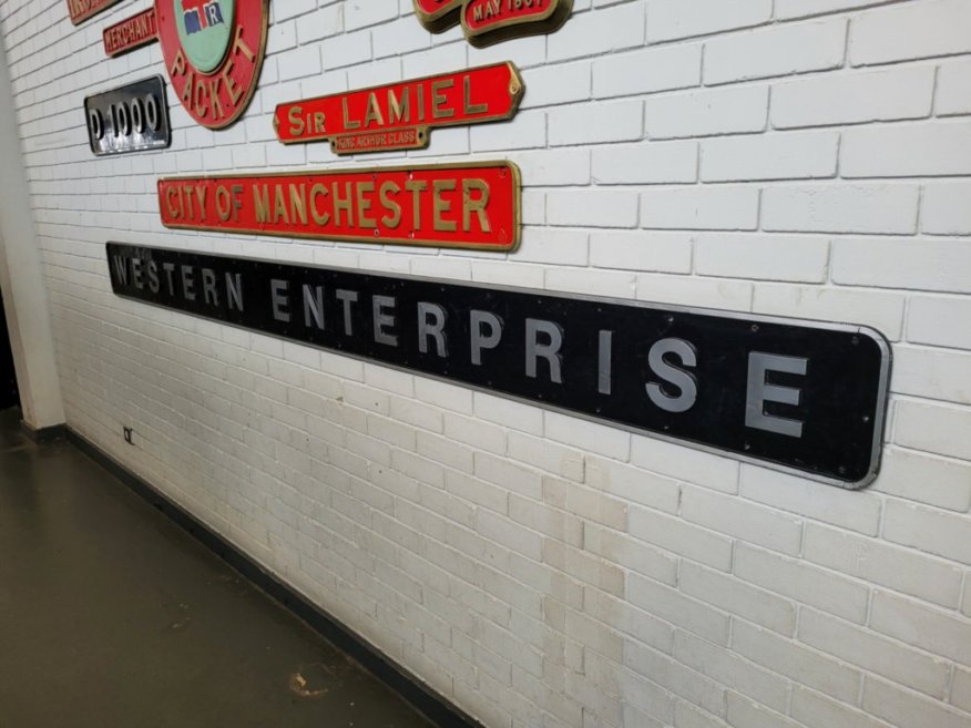 Nameplates for A4 60011 Empire of India and A2 60500 Edward Thompson, Sat 28/12/2013. 